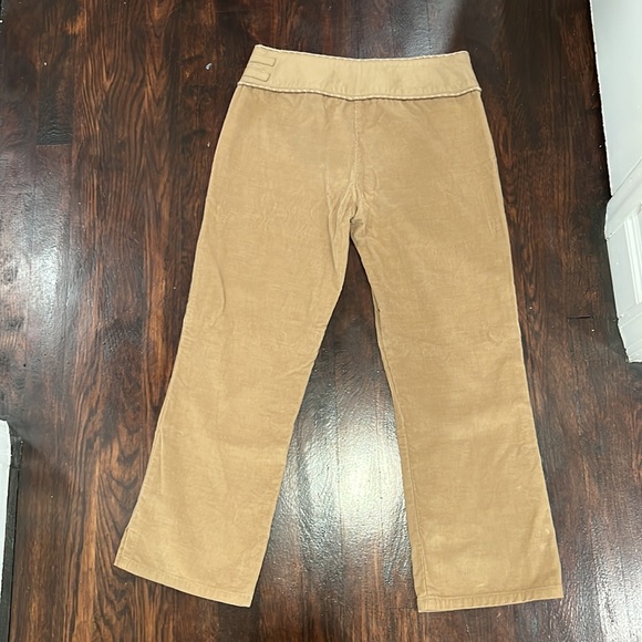 BCBG - corduroy and leather trim pants - size 4 - Picture 2 of 4